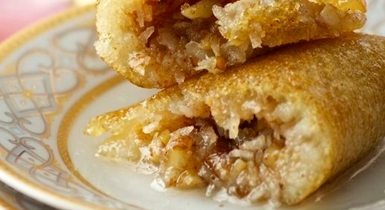 Ataif with Walnuts and Coconut Ataif with Walnuts and Coconut