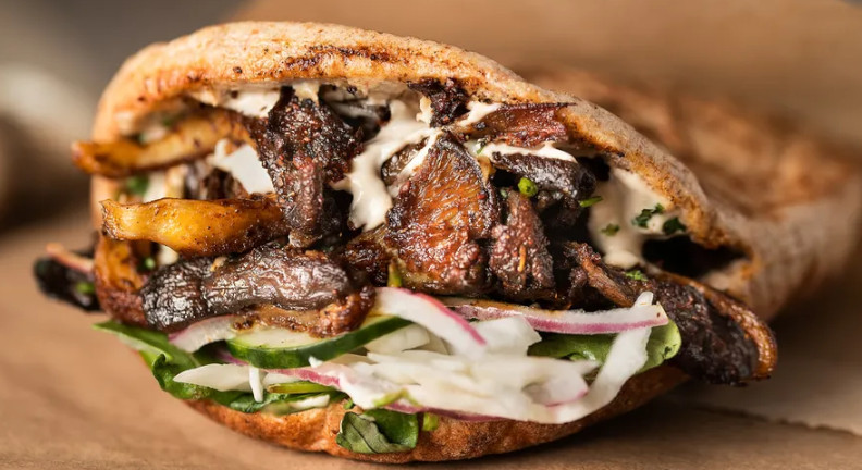Oyster Mushroom Shawarma Oyster Mushroom Shawarma