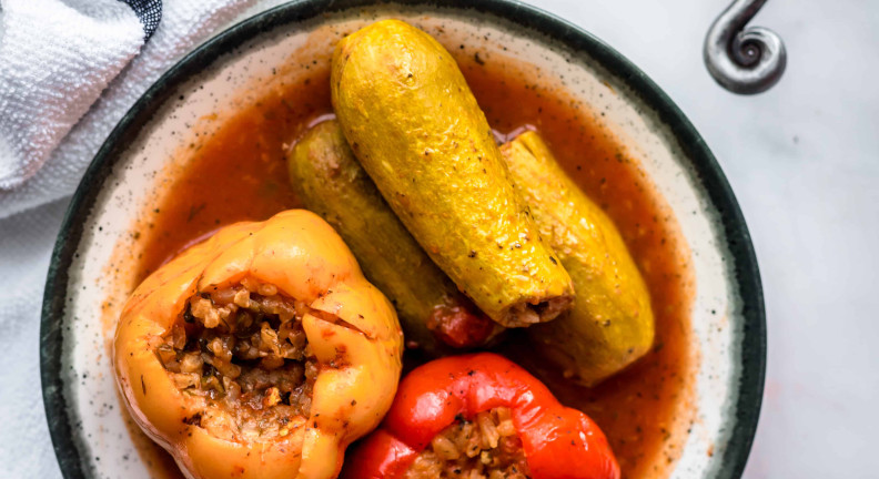 Stuffed Zucchini / Koosa Mahshi Stuffed Zucchini / Koosa Mahshi