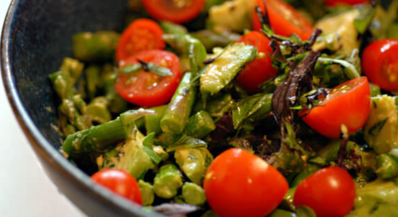 Asparagus Basil Salad Asparagus Basil Salad