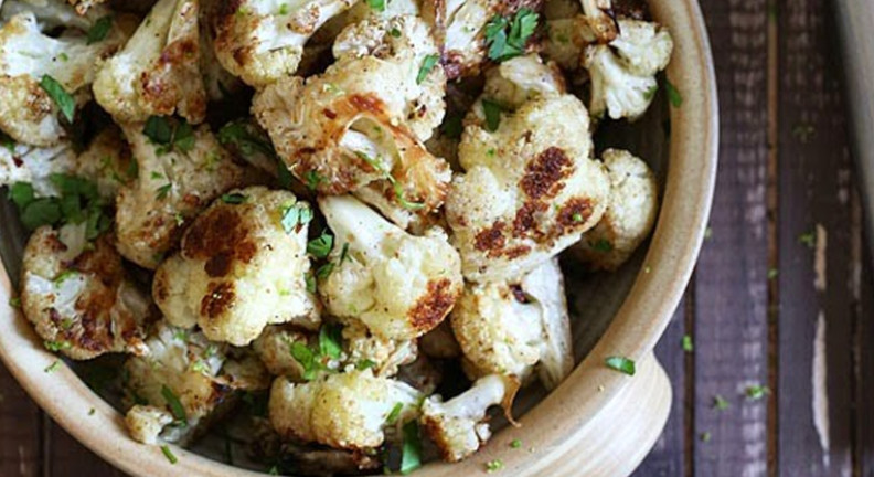 Cilantro-Lime Roasted Cauliflower Cilantro-Lime Roasted Cauliflower